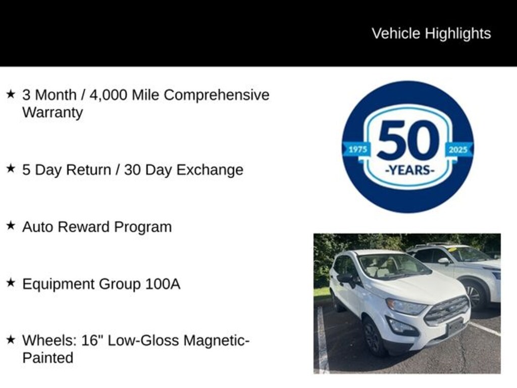 Used 2020 Ford EcoSport S SUV