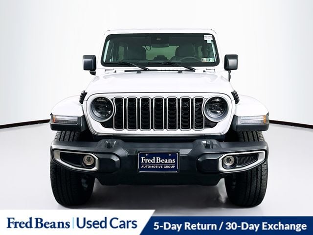 Used 2025 Jeep Wrangler 4xe Sahara 4XE with VIN 1C4RJXP61SW586022 for sale in Doylestown, PA