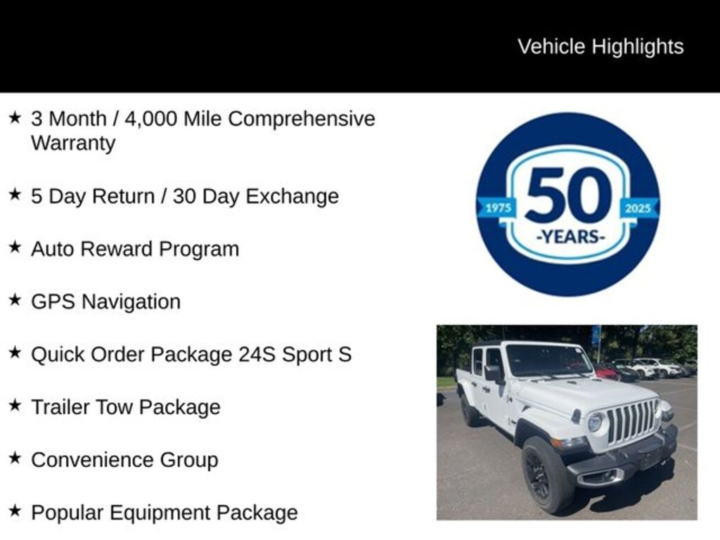 Used 2023 Jeep Gladiator Sport S Truck Crew Cab