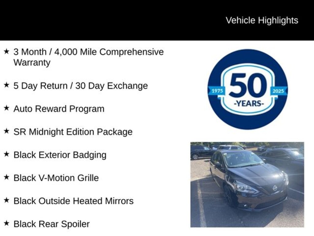 Used 2018 Nissan Sentra SR Sedan