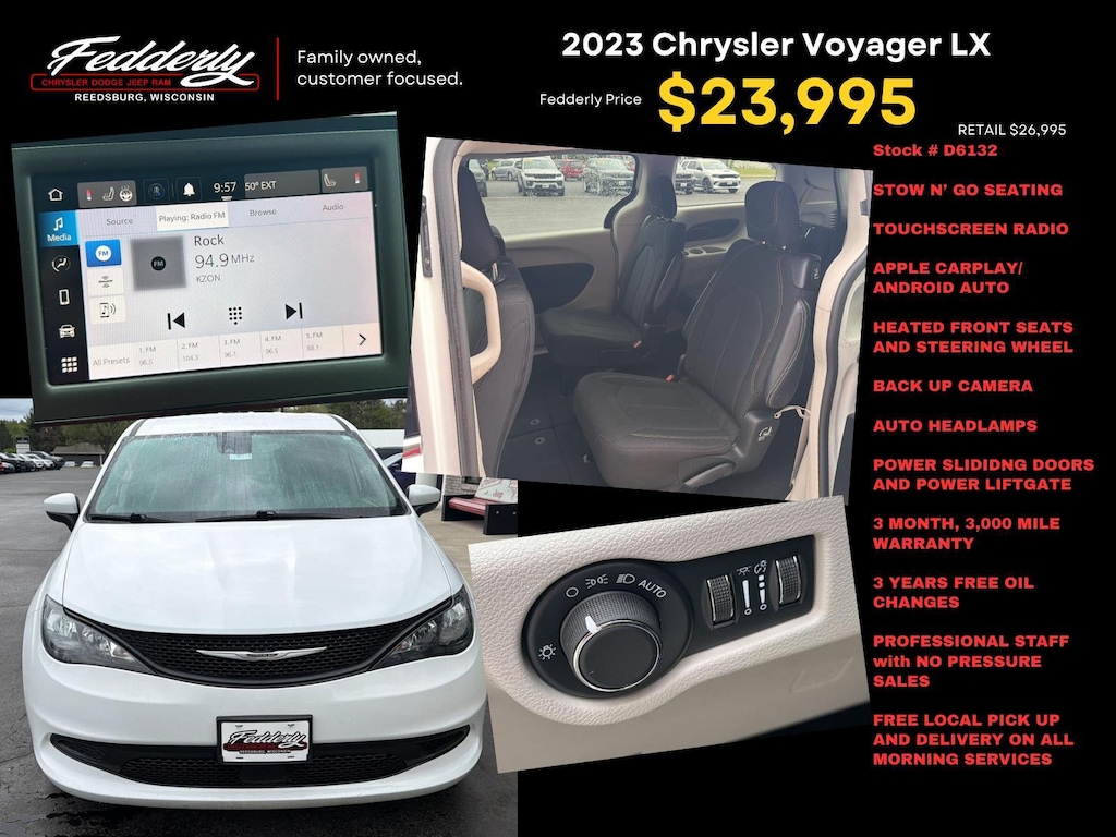 Used 2023 Chrysler Voyager LX Van