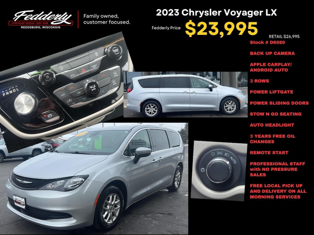 Used 2023 Chrysler Voyager LX Van