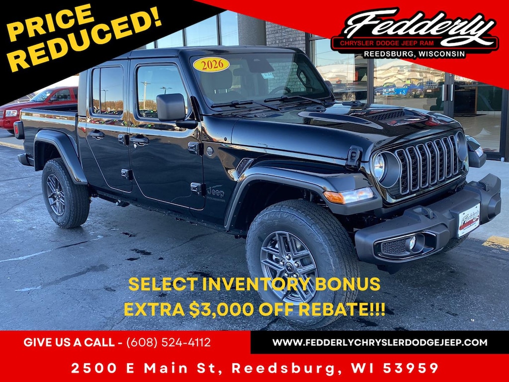 New 2026 Jeep Gladiator Sport S Pickup