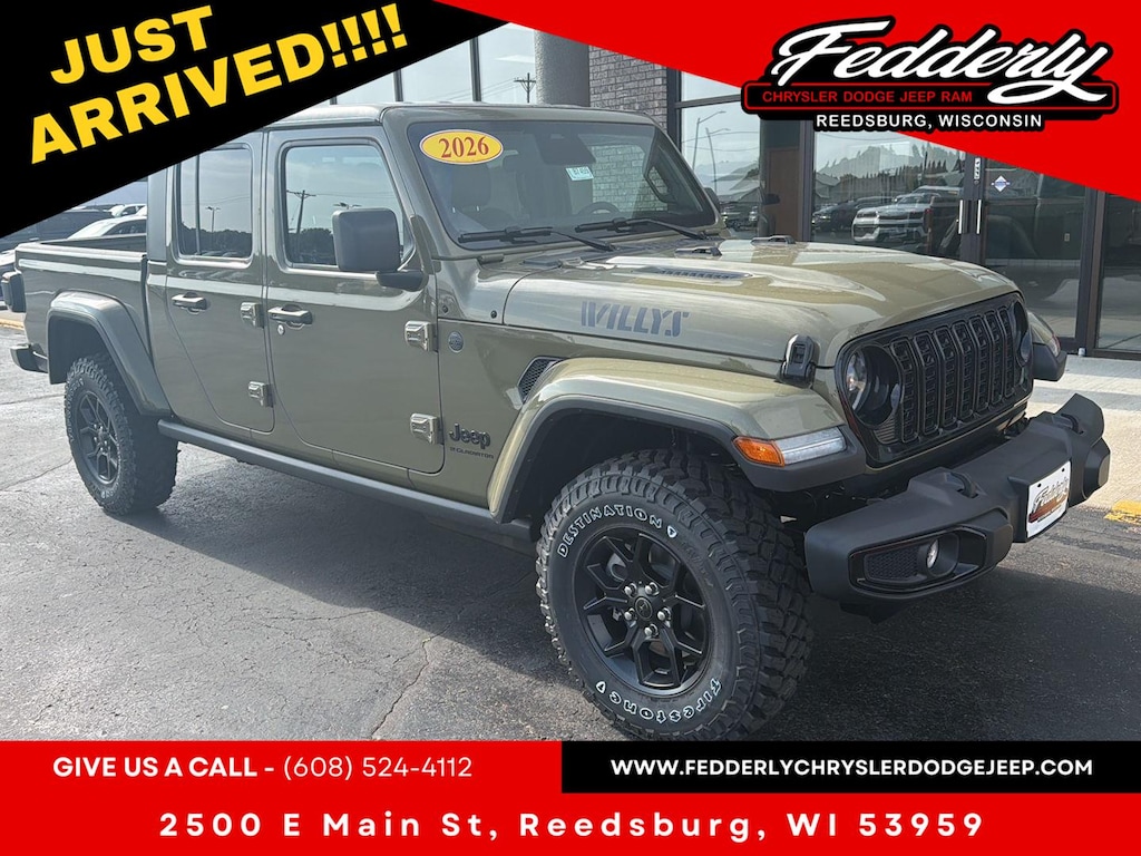 New 2026 Jeep Gladiator Willys Pickup