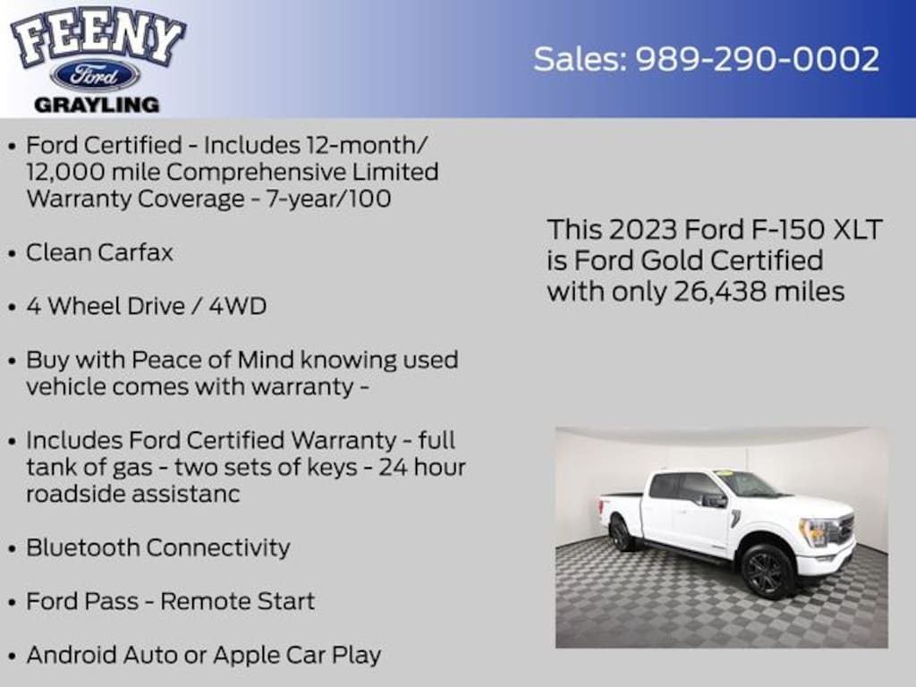 Certified 2023 Ford F-150 XLT Truck