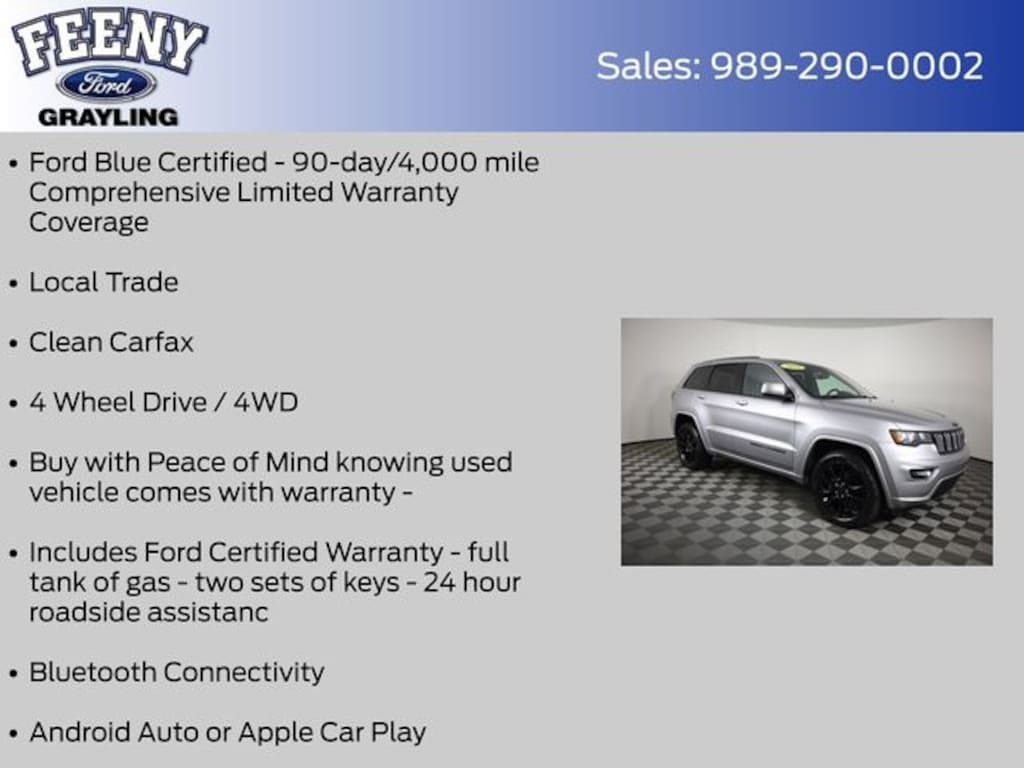 Certified 2019 Jeep Grand Cherokee Altitude SUV