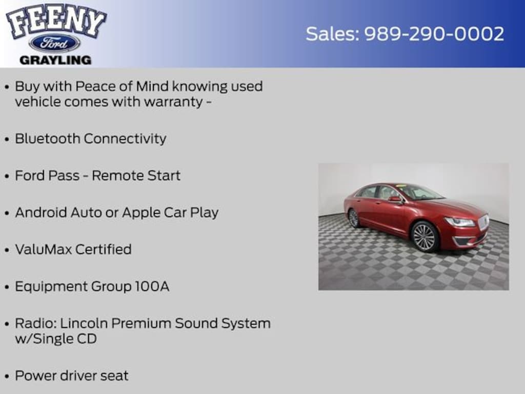 Used 2017 Lincoln MKZ Premiere Sedan