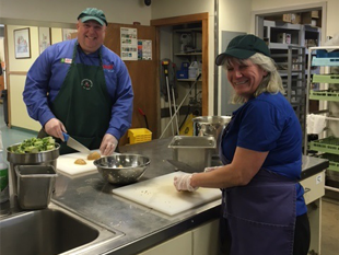 Volunteering at the Keene Community Kitchen