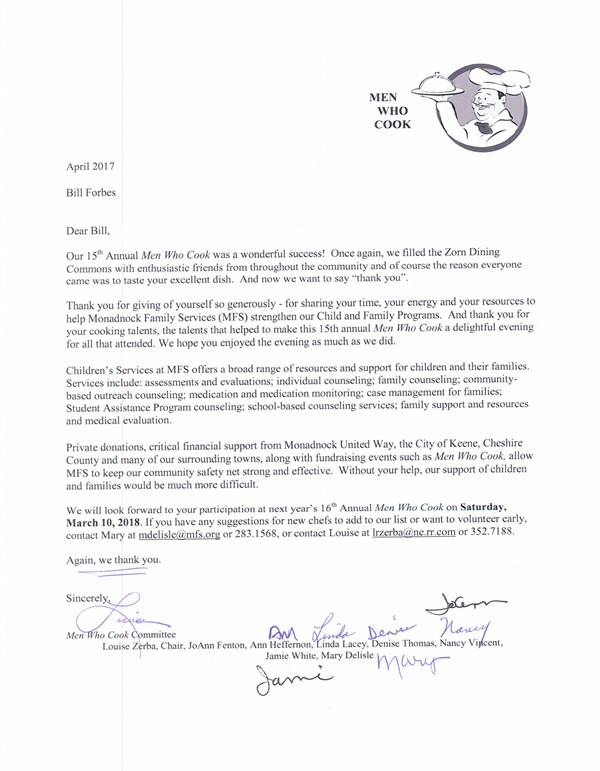 Thank You Letters From Our Community Toyota of Keene