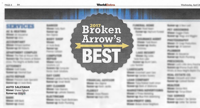 2017 Broken Arrow's Best