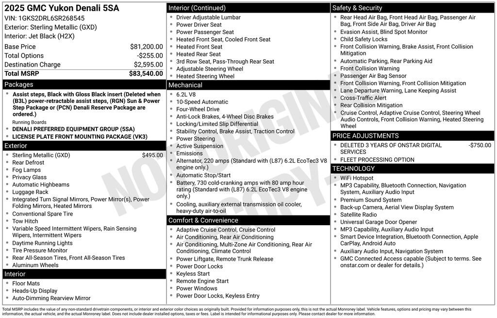 Used 2025 GMC Yukon Denali SUV