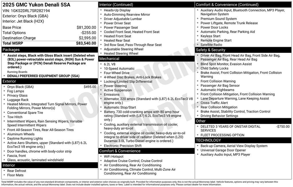 Used 2025 GMC Yukon Denali SUV