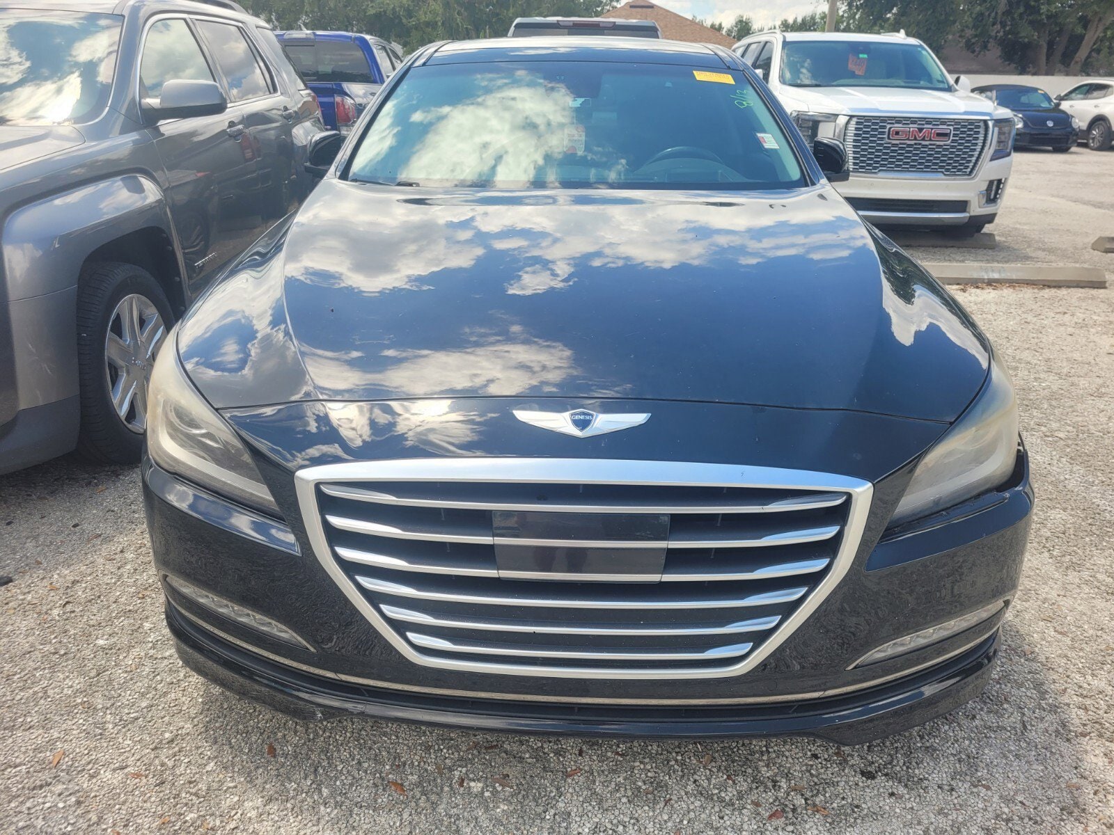Used 2015 Hyundai Genesis Base with VIN KMHGN4JF2FU015672 for sale in Palm Harbor, FL