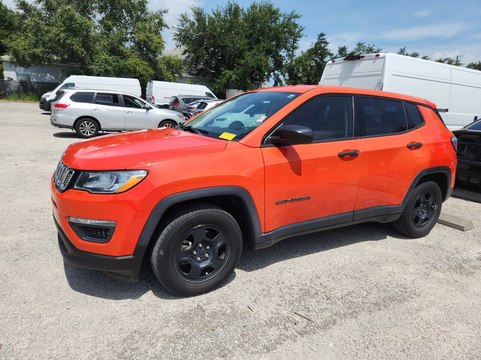 Used 2020 Jeep Compass Sport with VIN 3C4NJCAB3LT199136 for sale in Tarpon Springs, FL