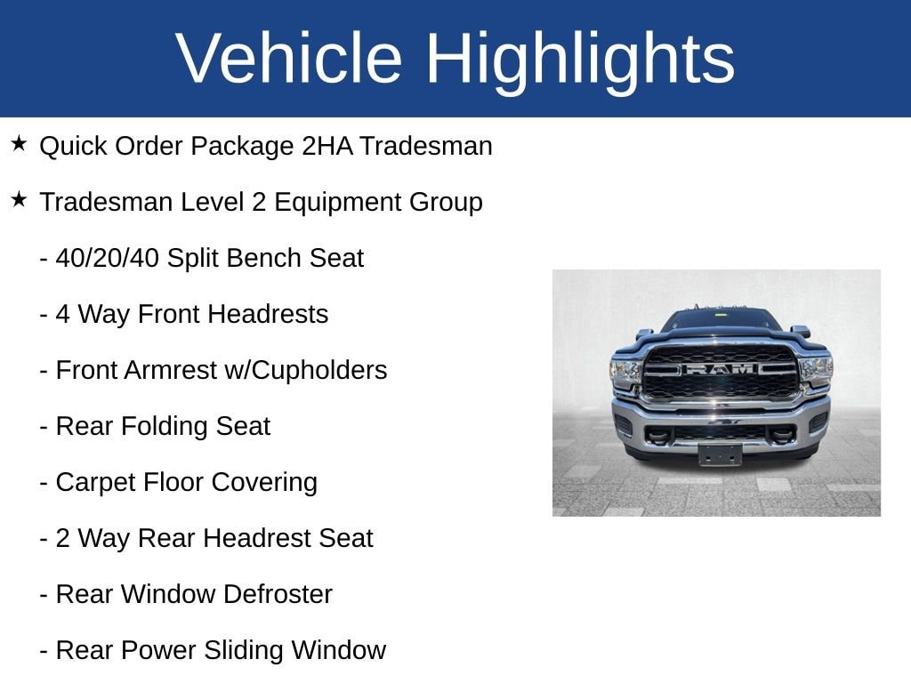 Used 2022 Ram 2500 Tradesman Truck Crew Cab