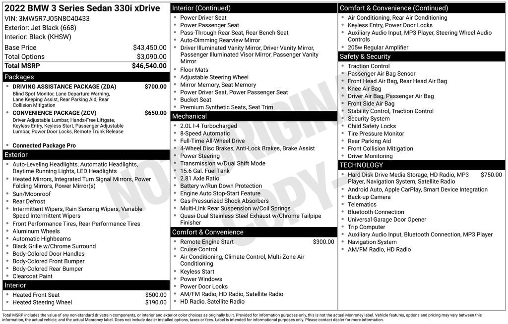 Used 2022 BMW 330i xDrive Sedan