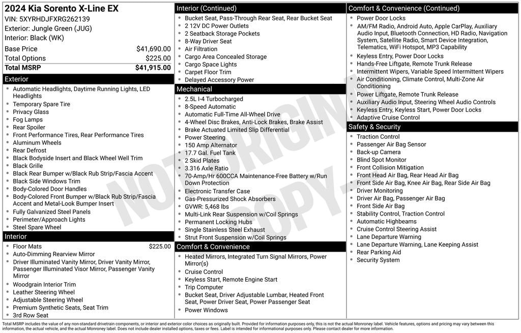 2024 Kia Sorento X-Line EX