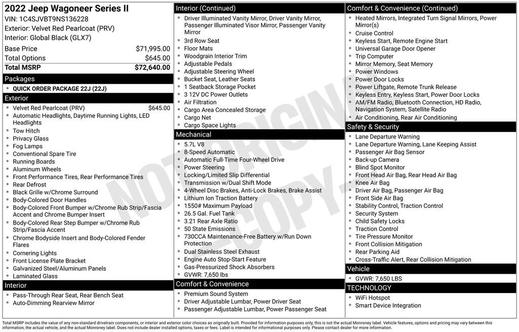 Used 2022 Jeep Wagoneer Series II SUV