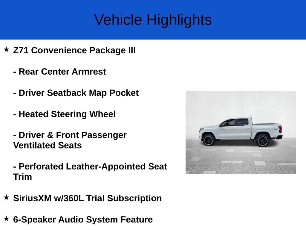 New 2026 Chevrolet Colorado Z71 Truck Crew Cab