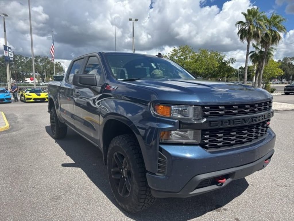 Used 2021 Chevrolet Silverado 1500 Custom Trail Boss Truck Crew Cab