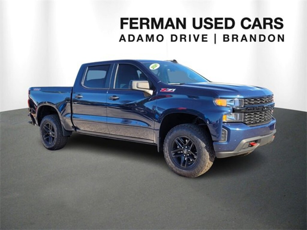 Used 2021 Chevrolet Silverado 1500 Custom Trail Boss Truck Crew Cab