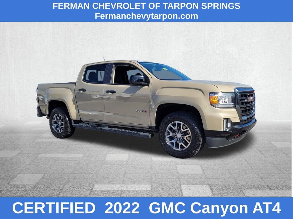 Certified 2022 GMC Canyon AT4 w/Leather Truck Crew Cab