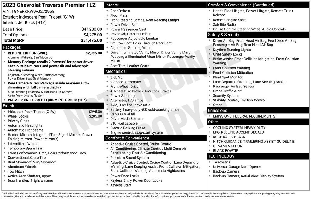 Certified 2023 Chevrolet Traverse Premier SUV