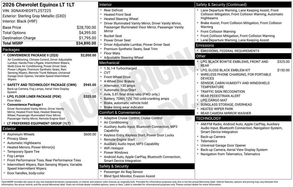 New 2026 Chevrolet Equinox LT SUV