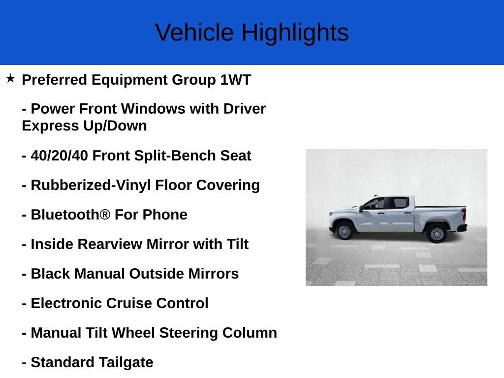 New 2026 Chevrolet Silverado 1500 Work Truck Truck Crew Cab