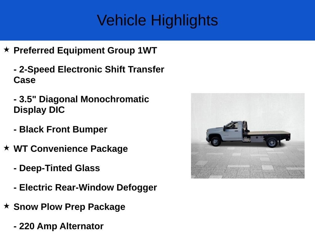 New 2025 Chevrolet Silverado 3500 HD Chassis Work Truck Truck Regular Cab