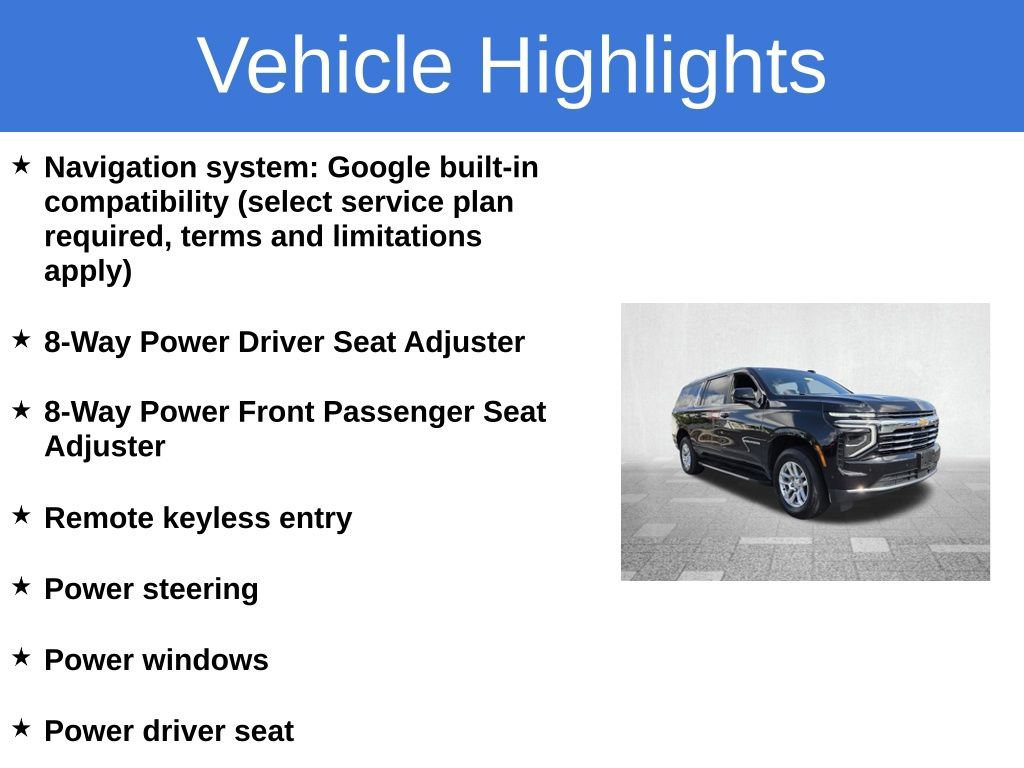 Certified 2025 Chevrolet Suburban LT SUV