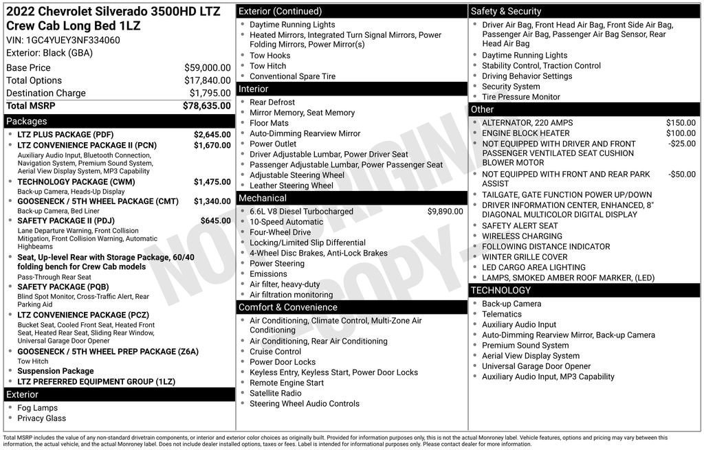 Certified 2022 Chevrolet Silverado 3500 HD LTZ Truck Crew Cab