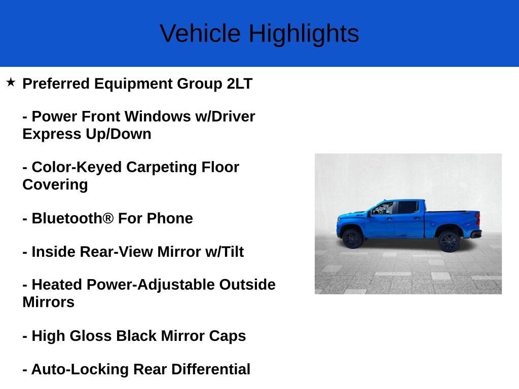 New 2026 Chevrolet Silverado 1500 LT Trail Boss Truck Crew Cab