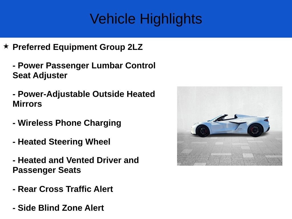 New 2026 Chevrolet Corvette Z06 Z06 w/2LZ Convertible