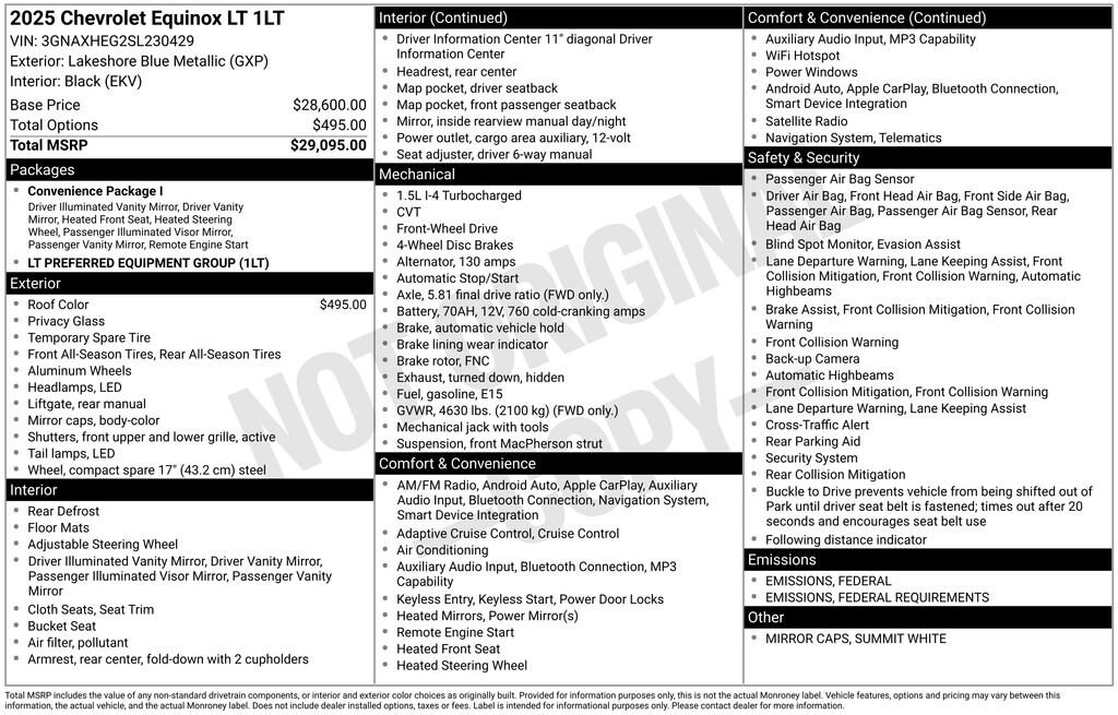 New 2025 Chevrolet Equinox LT SUV