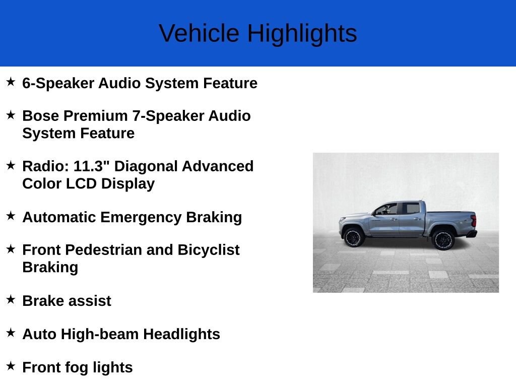 New 2026 Chevrolet Colorado Z71 Truck Crew Cab