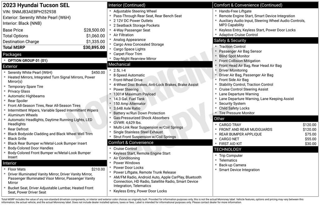 Certified 2023 Hyundai Tucson SEL SUV