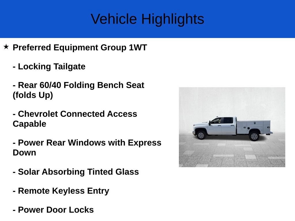 New 2026 Chevrolet Silverado 2500 HD Work Truck Truck Crew Cab