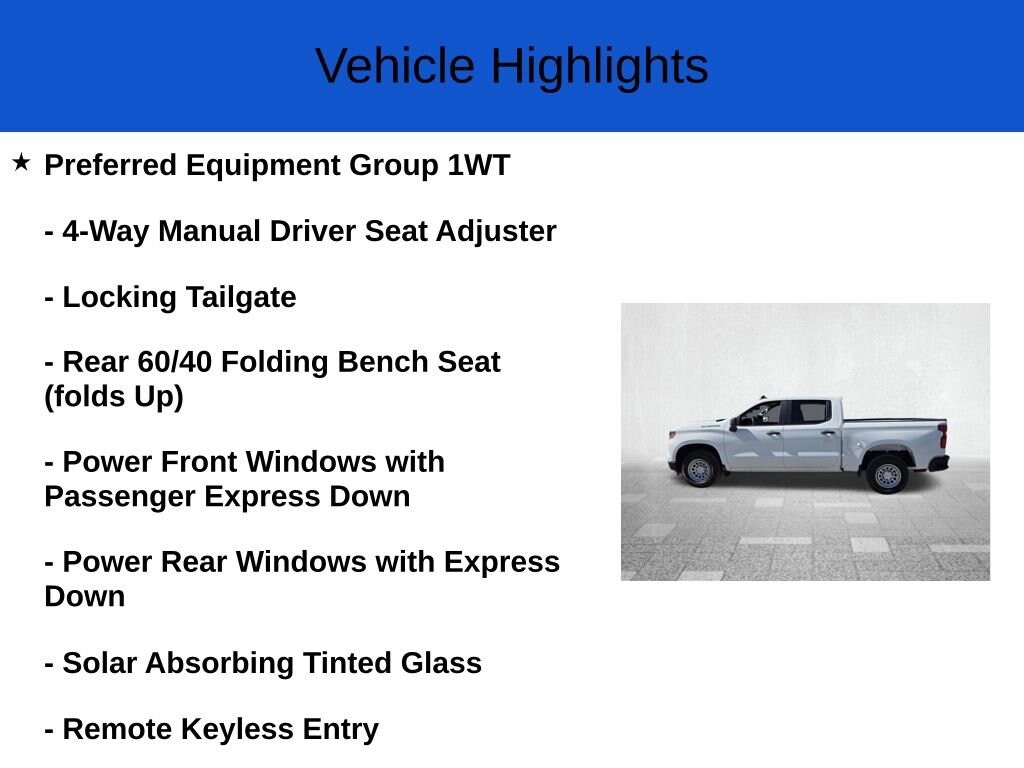 New 2026 Chevrolet Silverado 1500 Work Truck Truck Crew Cab