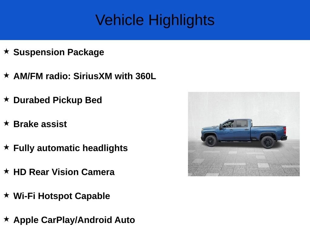 New 2026 Chevrolet Silverado 2500 HD Custom Truck Crew Cab