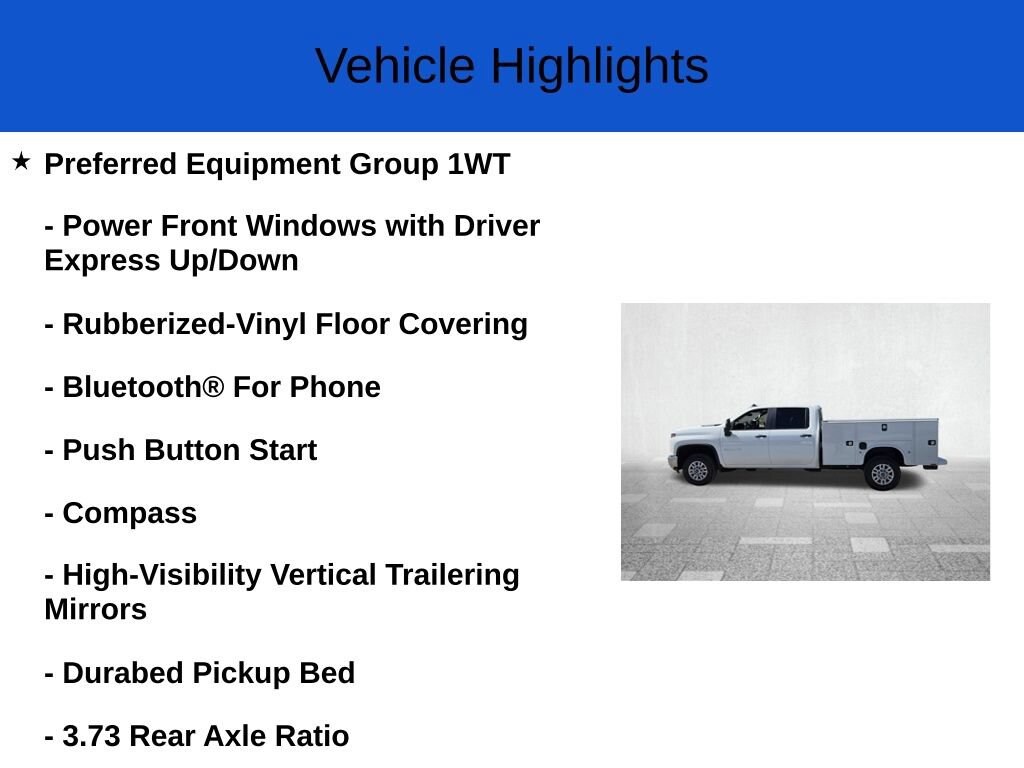 New 2026 Chevrolet Silverado 2500 HD Work Truck Truck Crew Cab