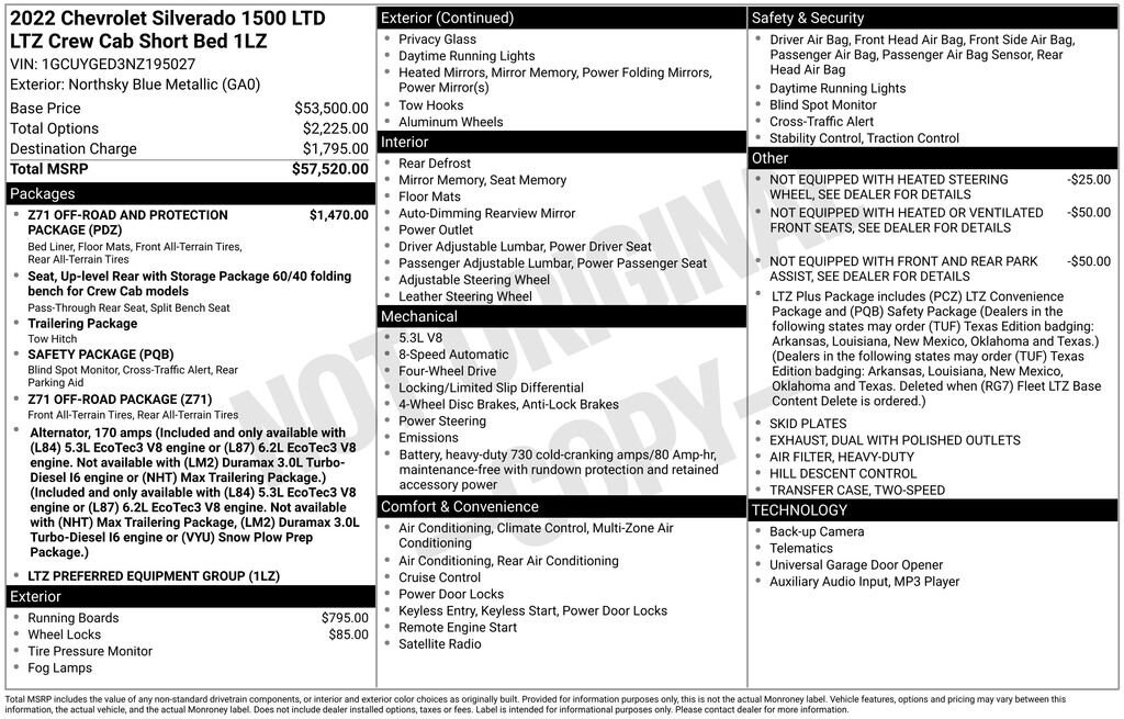 Certified 2022 Chevrolet Silverado 1500 LTD LTZ Truck Crew Cab