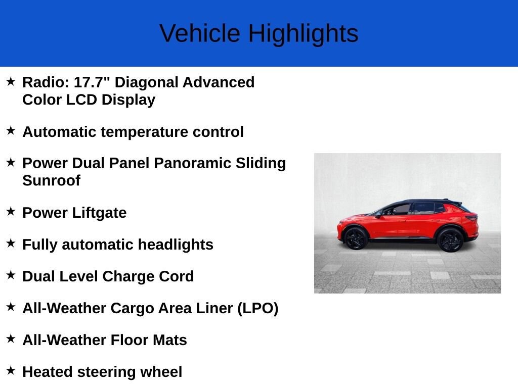 New 2025 Chevrolet Equinox EV RS SUV