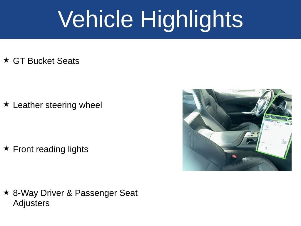 Used 2016 Chevrolet Corvette Stingray Z51 Coupe