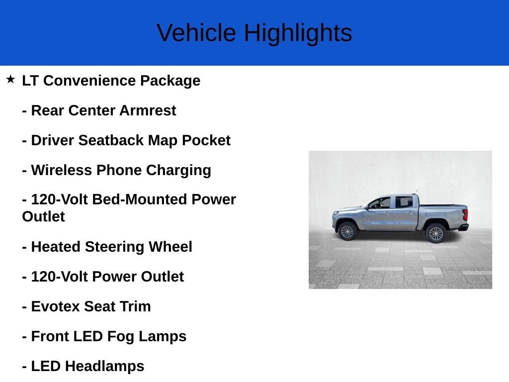New 2025 Chevrolet Colorado LT Truck Crew Cab