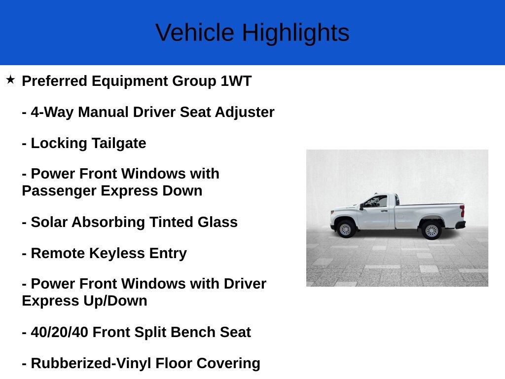 New 2026 Chevrolet Silverado 1500 Work Truck Truck Regular Cab