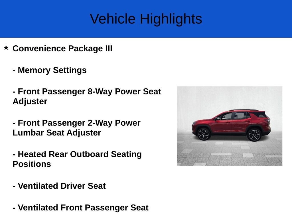 New 2026 Chevrolet Equinox RS SUV