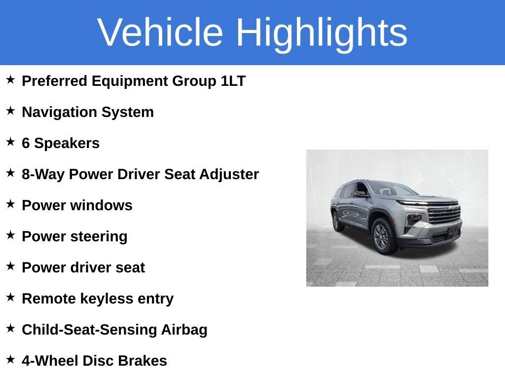 Certified 2025 Chevrolet Traverse LT SUV