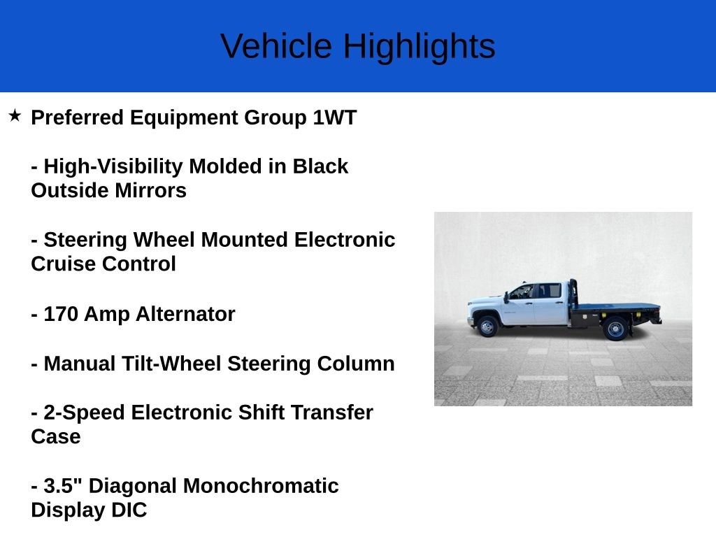 New 2026 Chevrolet Silverado 3500 HD Chassis Work Truck Truck Crew Cab