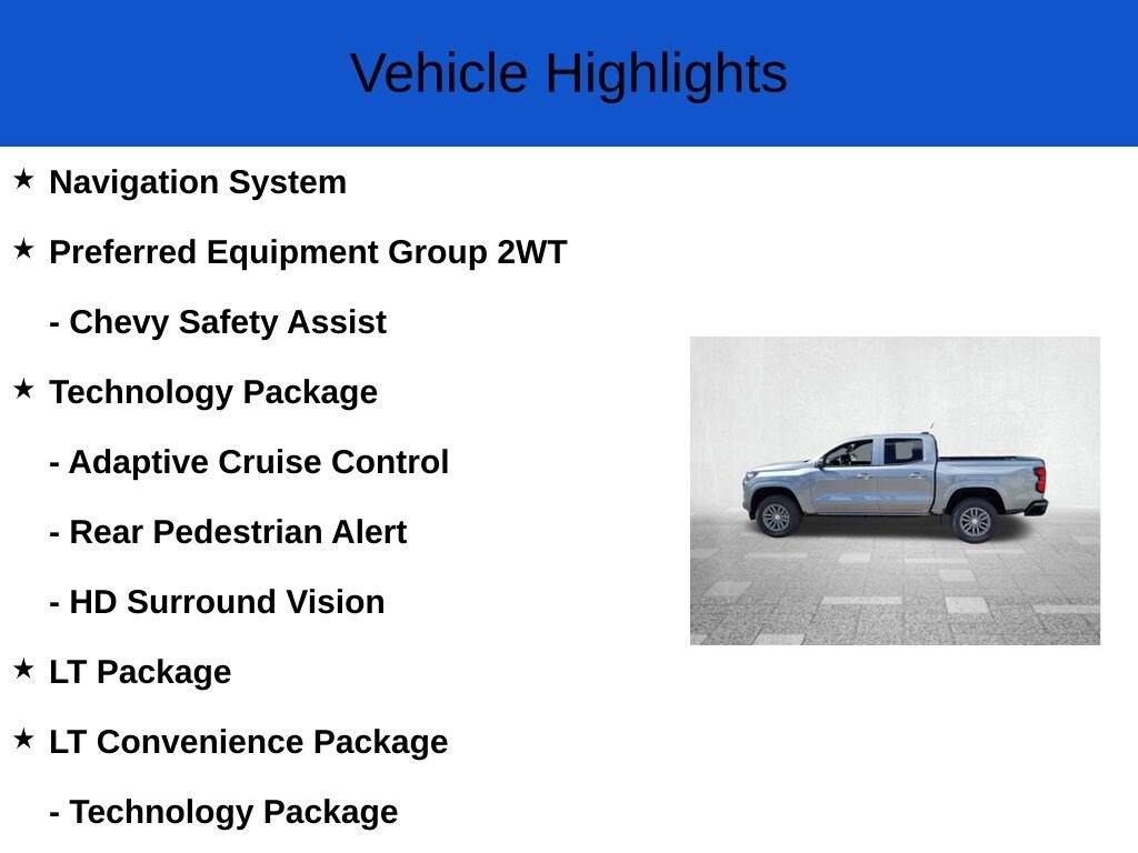 New 2025 Chevrolet Colorado LT Truck Crew Cab